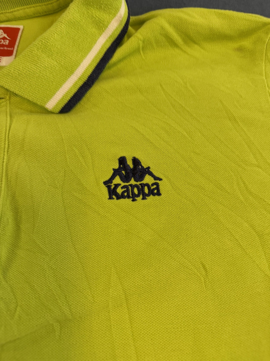 Geel Kappa poloshirt (sportshirt / polo), maat XL, piqué katoen