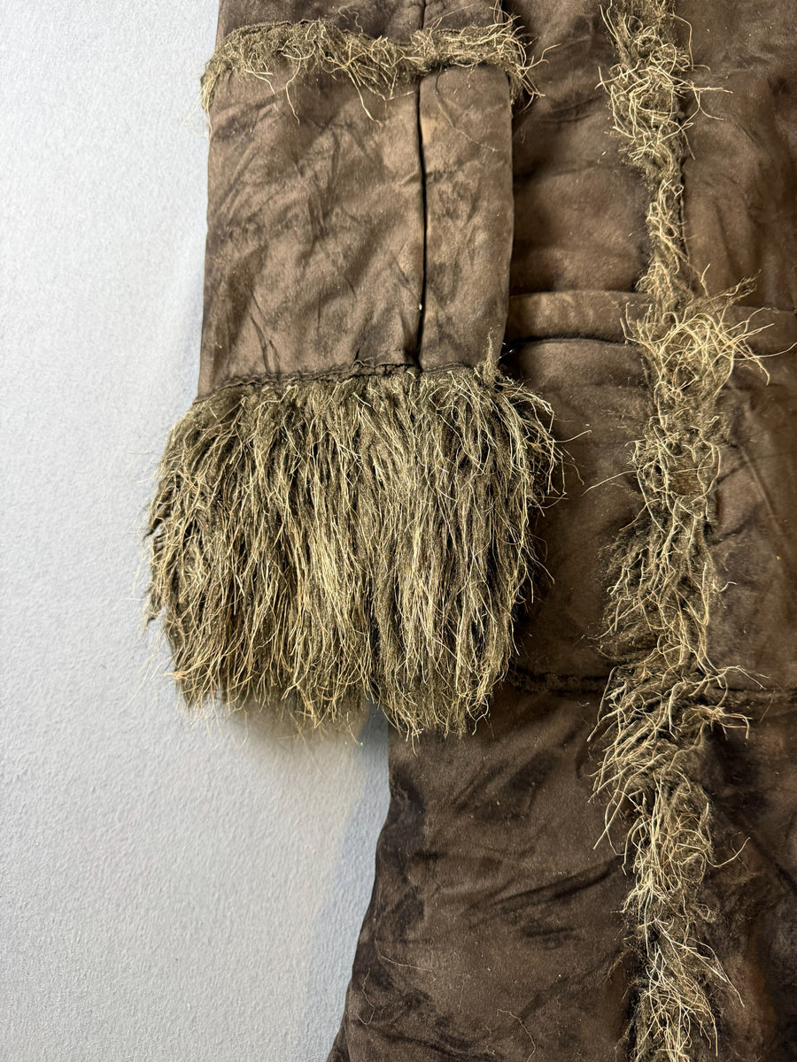 Vintage Dressing Afghaanse jas zwart dames maat L