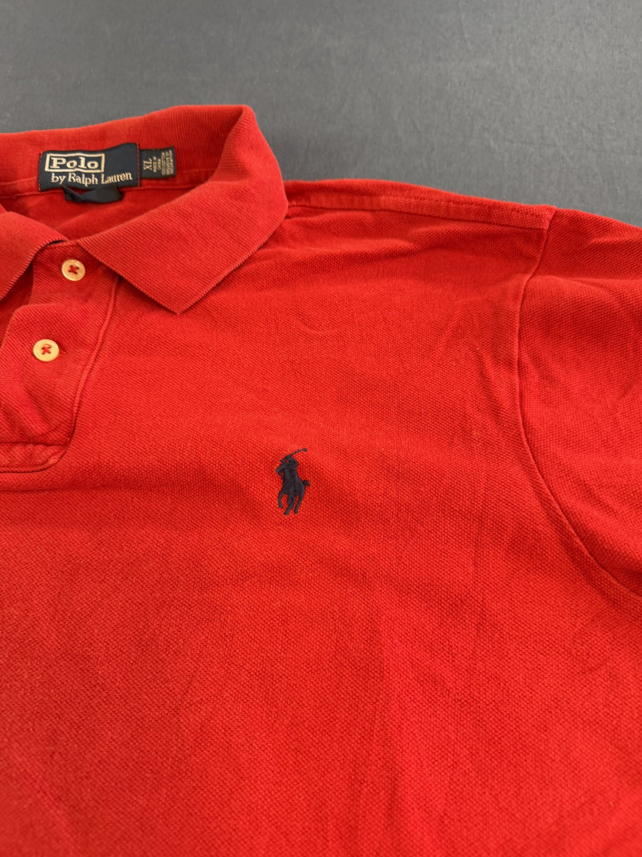 Rood Polo Ralph Lauren Poloshirt Maat XL (Pikee Golfshirt / Polo) Classic Fit