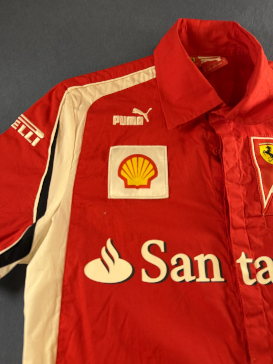 Rood Puma shirt met Scuderia Ferrari-logo (sportshirt / voetbalshirt, maat S)