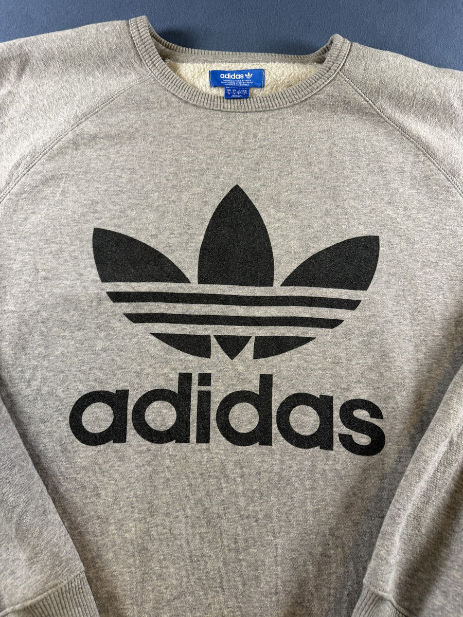 adidas sweater grijs maat L Trefoil