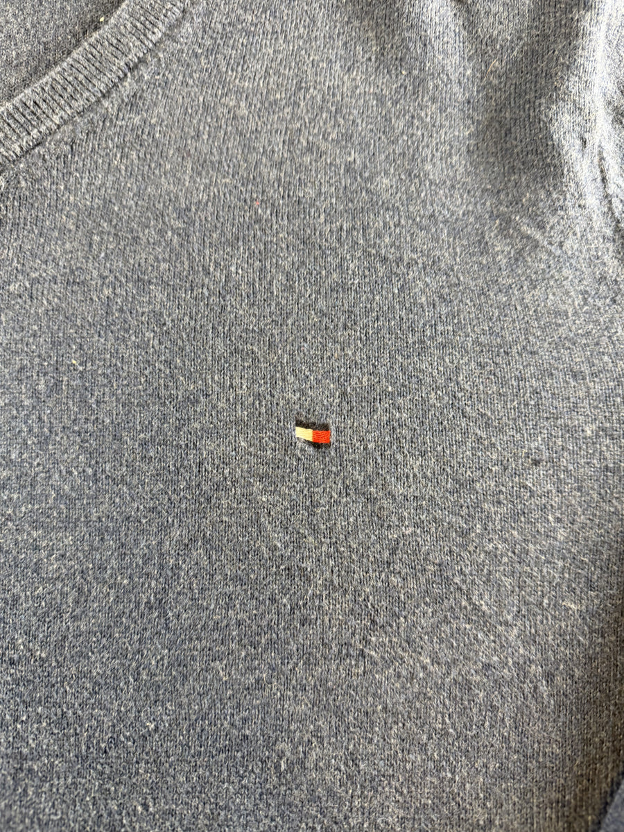 Blauwe trui van Tommy Hilfiger (gebreide pullover / sweater), maat L