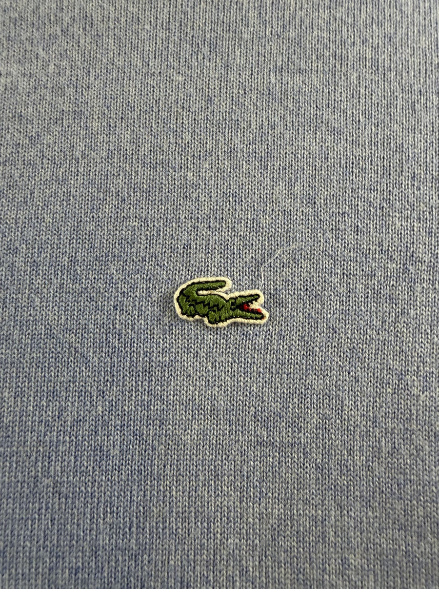 Blauwe Lacoste pullover (trui) van wol - heren maat L, ronde hals