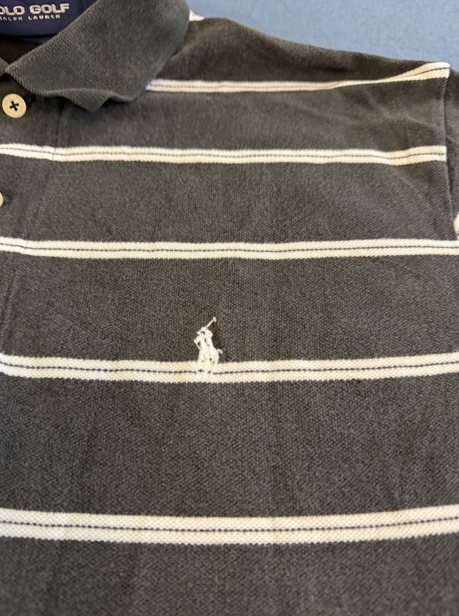 Zwarte piqué polo van Polo Ralph Lauren, maat M (poloshirt / golfpolo)