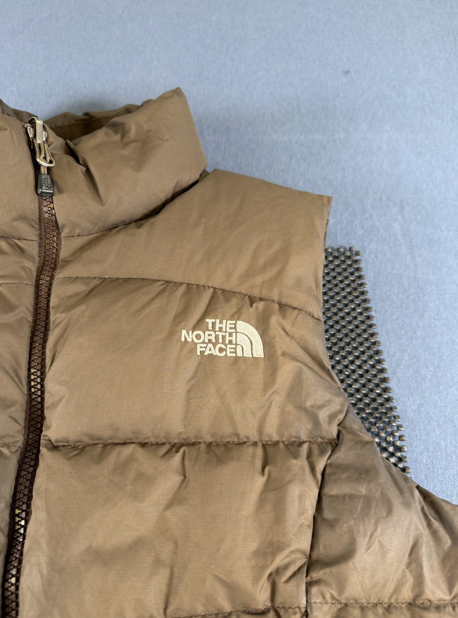Bruin gilet (donsgilet / bodywarmer), The North Face 700, dames maat S