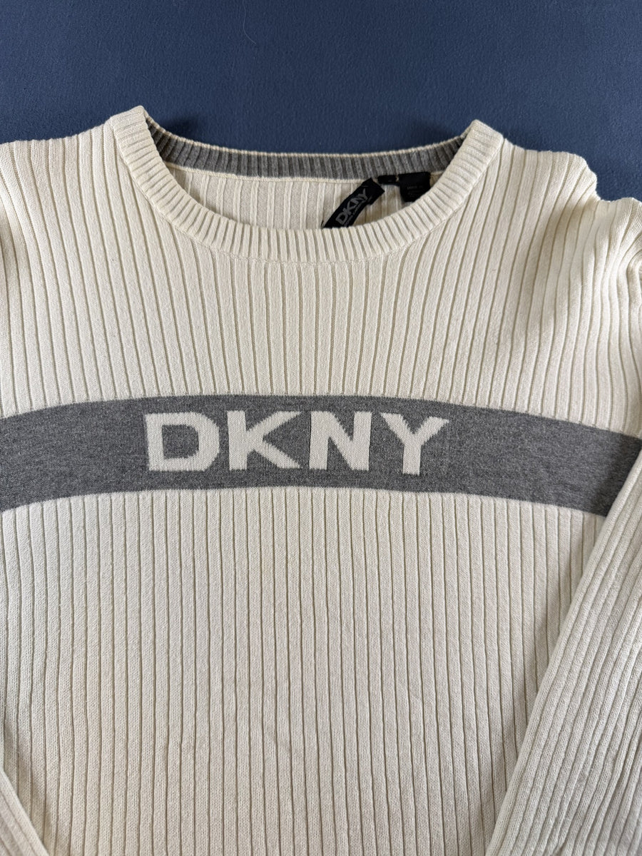 DKNY trui wit maat S logo