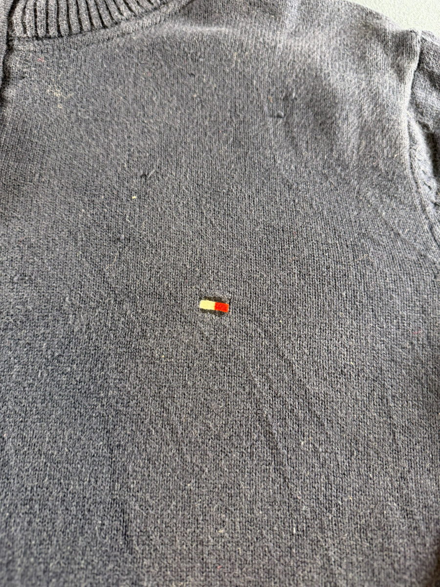 Tommy Hilfiger trui blauw heren maat L sweater pullover gebreid