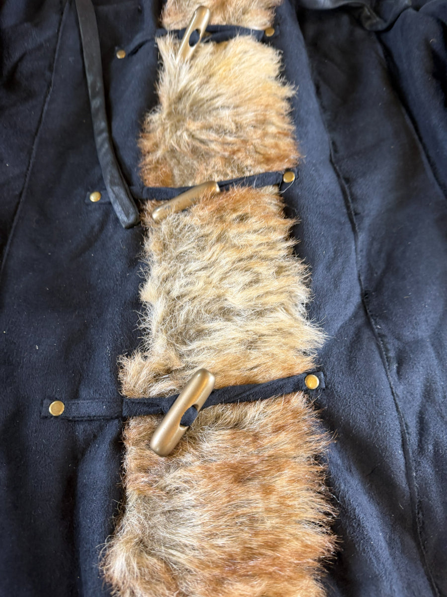 Vintage Dressing Afghaanse jas blauw dames maat L