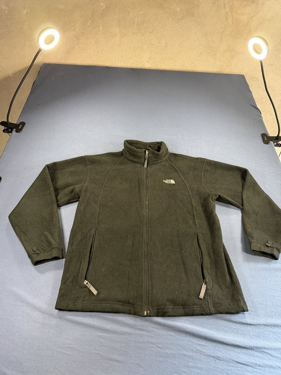 Zwarte The North Face rits-vest, maat M (fleecevest / fleecetrui)