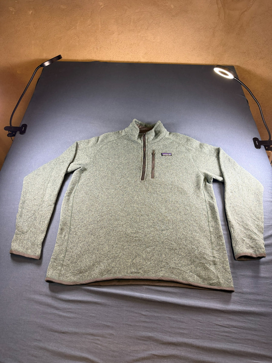 Patagonia Better Sweater trui groen/ lichtblauw gemêleerd heren maat XL pullover gebreid