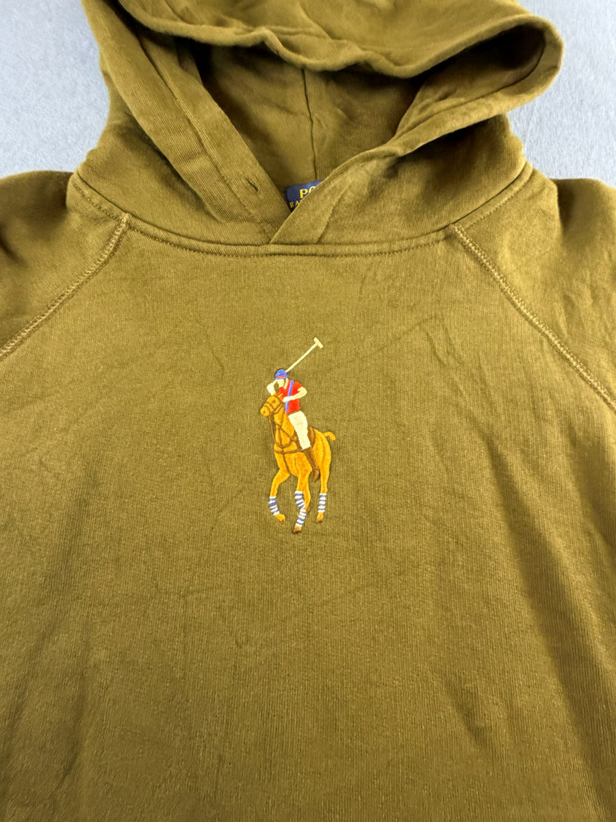 Polo Ralph Lauren trui groen heren maat M katoen sweater sweatshirt pullover hoodie vintage
