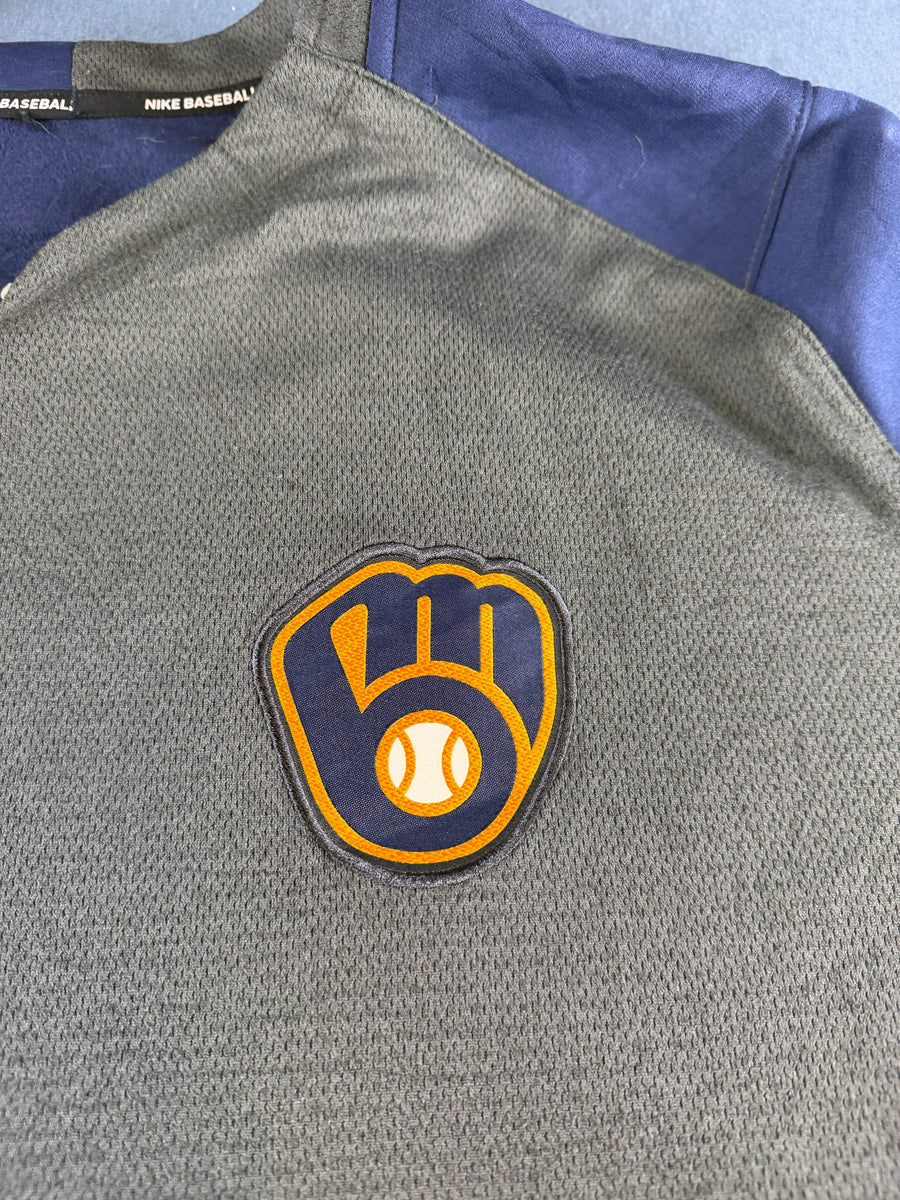 Nike Sportshirt grijs Milwaukee Brewers