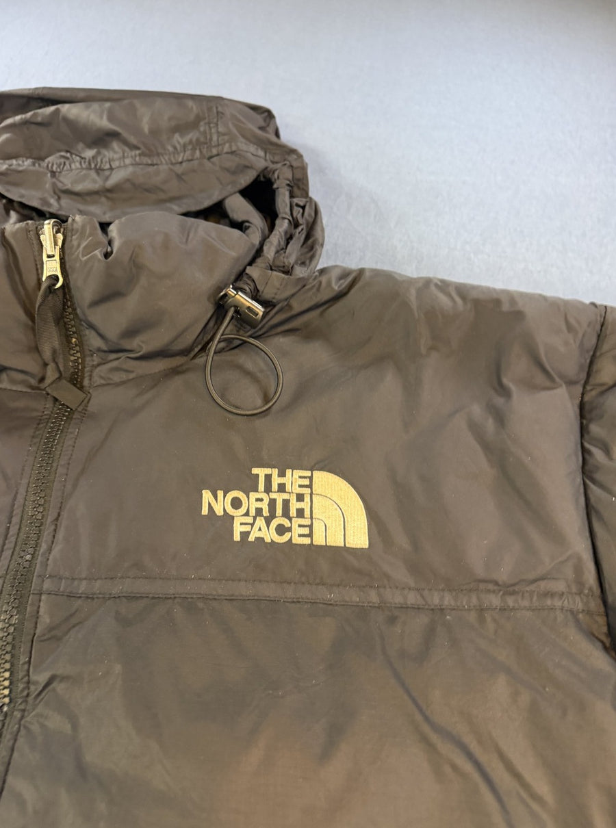 Zwarte donsjas The North Face (gewatteerd winterjack / puffer), maat XL, 700 fill dons