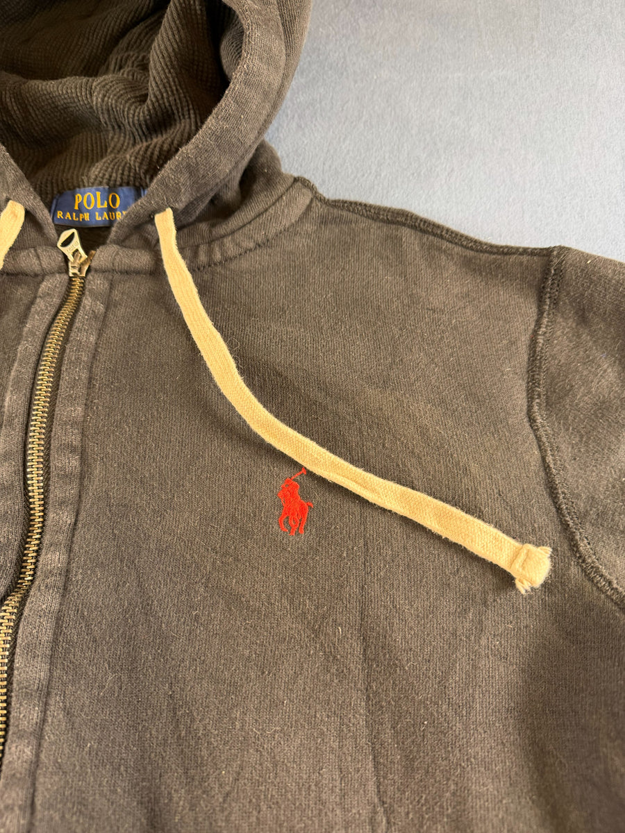 Polo Ralph Lauren hoodie met rits zwart heren maat S sweatvest ritsvest vintage