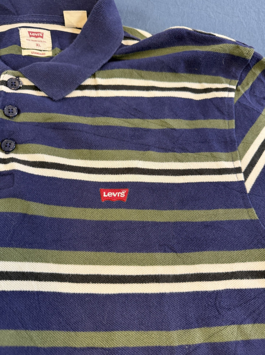 Meerkleurige Levi's polo (piquéshirt), maat XL