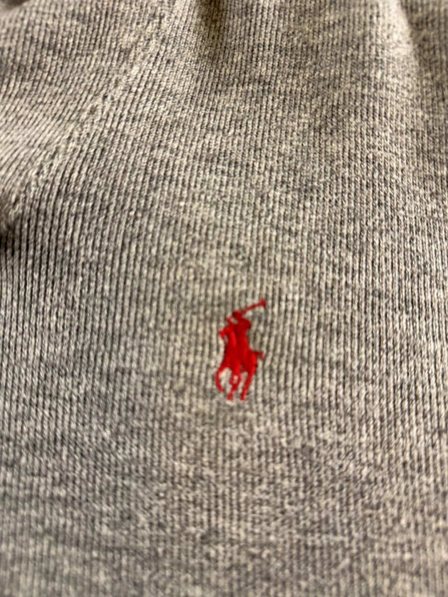 Polo Ralph Lauren trui grijs heren maat M katoen sweater pullover gebreid