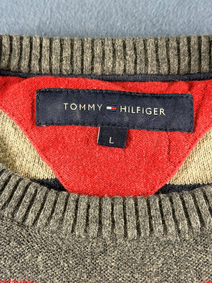 Tommy Hilfiger Trui grijs gestreept