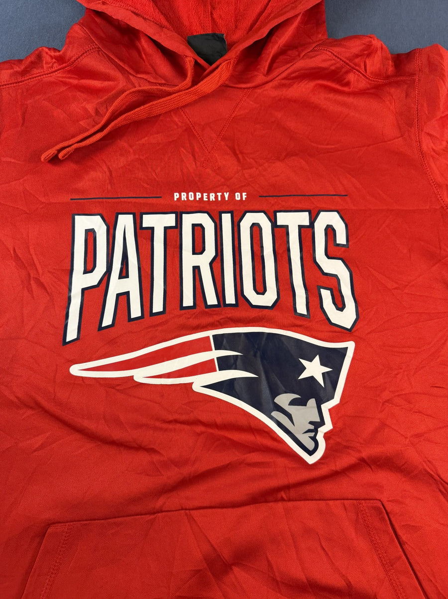 Rood NFL New England Patriots sweatshirt van Nike (fleecevest / fleecetrui), maat M
