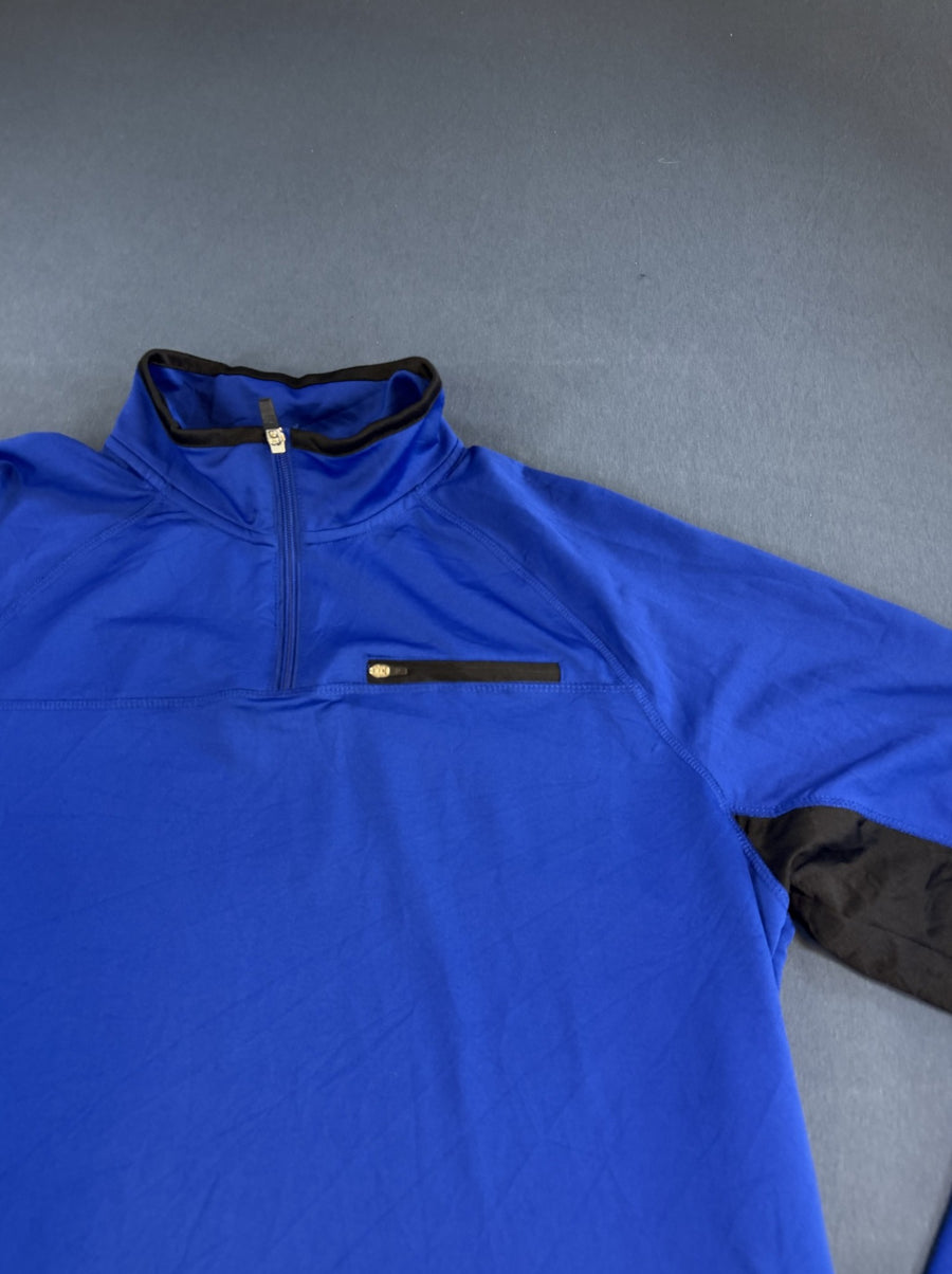 Blauwe Fila troyer (quarter zip trui), maat L
