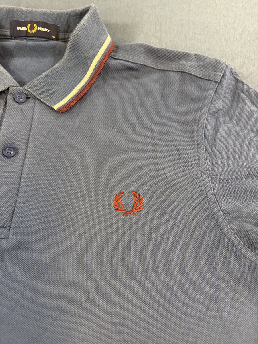 Blauwe Fred Perry M3600 Twin Tipped (poloshirt / piqué polo), maat M