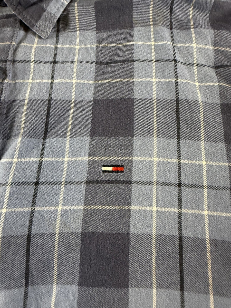 Tommy Jeans Blouse blauw geruit