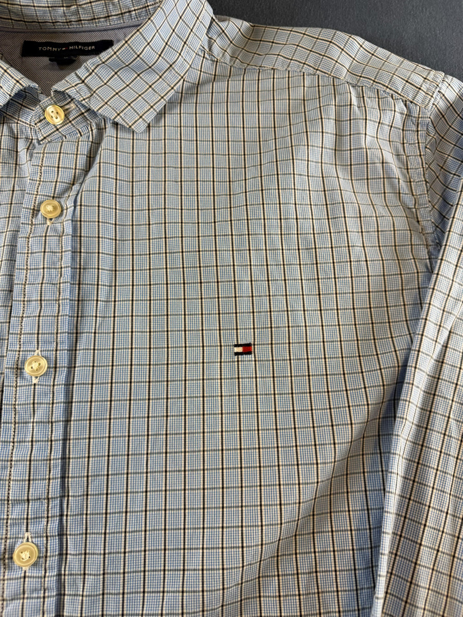 Tommy Hilfiger Blouse blauw geruit