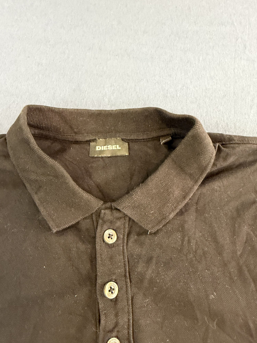 Zwart Diesel poloshirt (polo / pique-shirt) maat XL