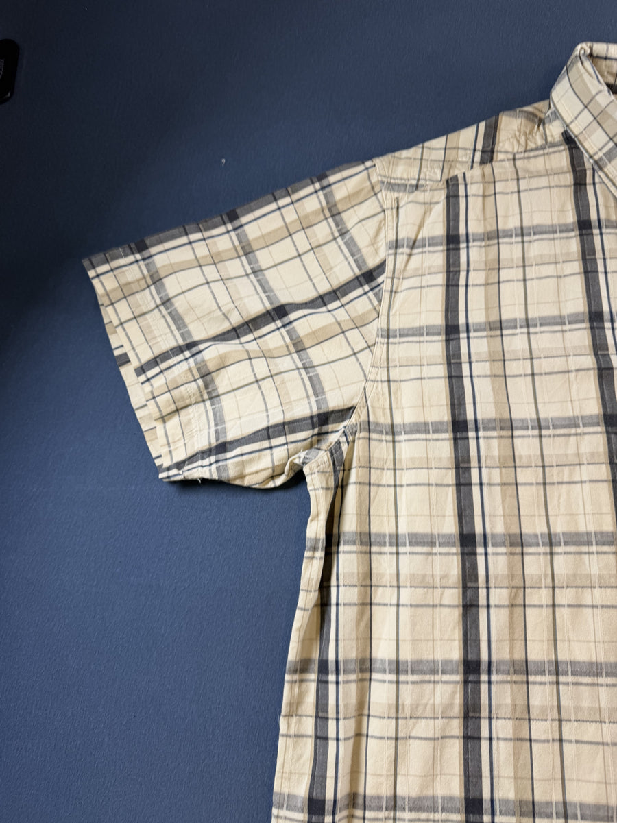 Beige flanel overhemd van The North Face in maat XL (geruit houthakkershemd)
