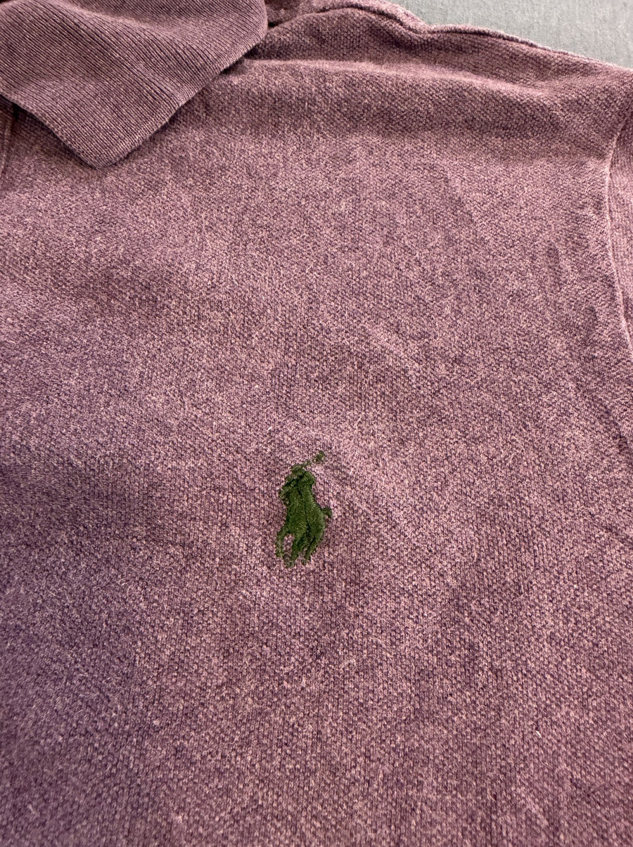 Paars poloshirt Polo Ralph Lauren (polo), maat L, Custom Fit