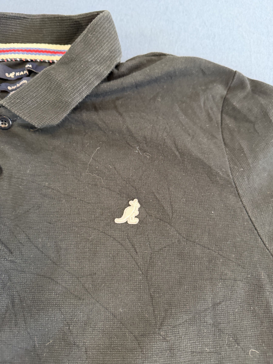 Zwarte Kangol poloshirt (piqué polo) maat XXL - British Tradition lijn