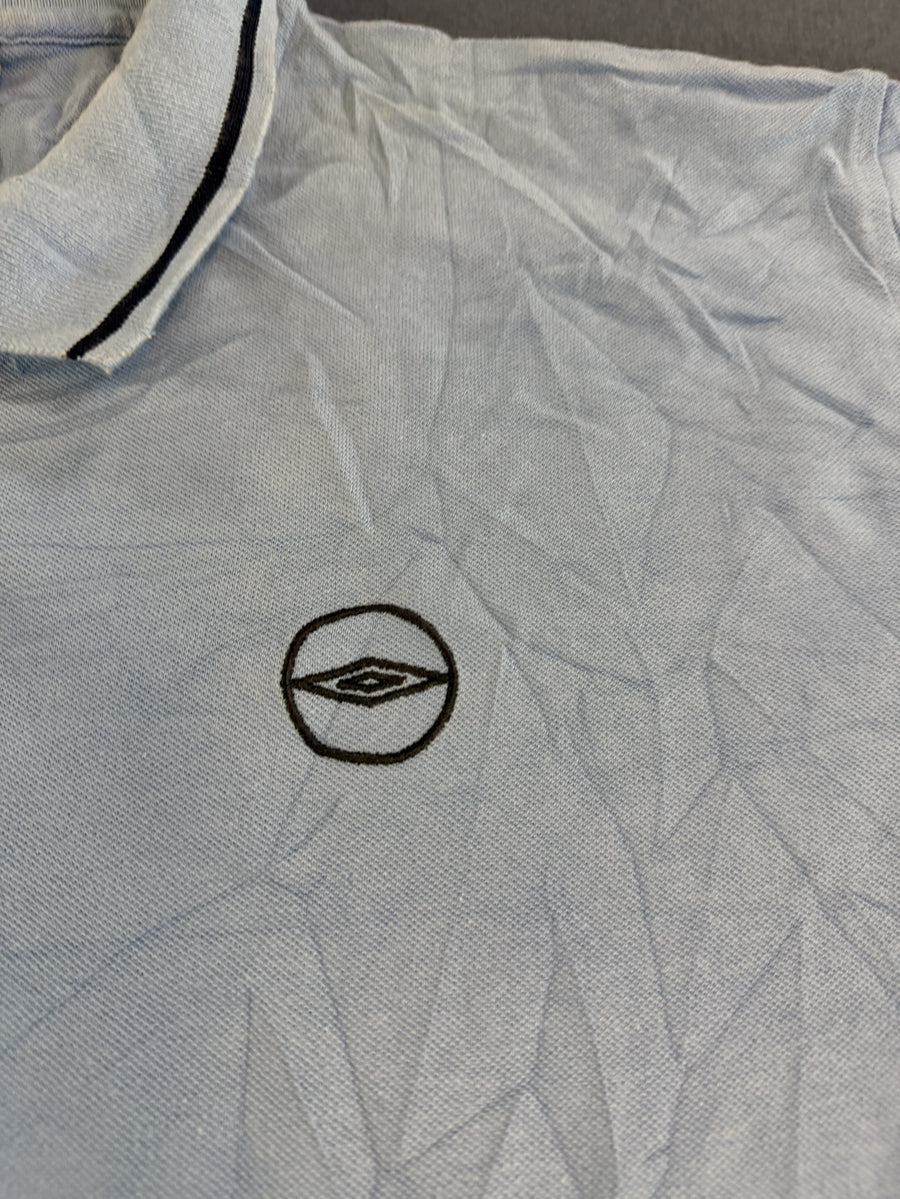 Lichtblauwe Umbro polo (sportshirt, korte mouw), maat XL