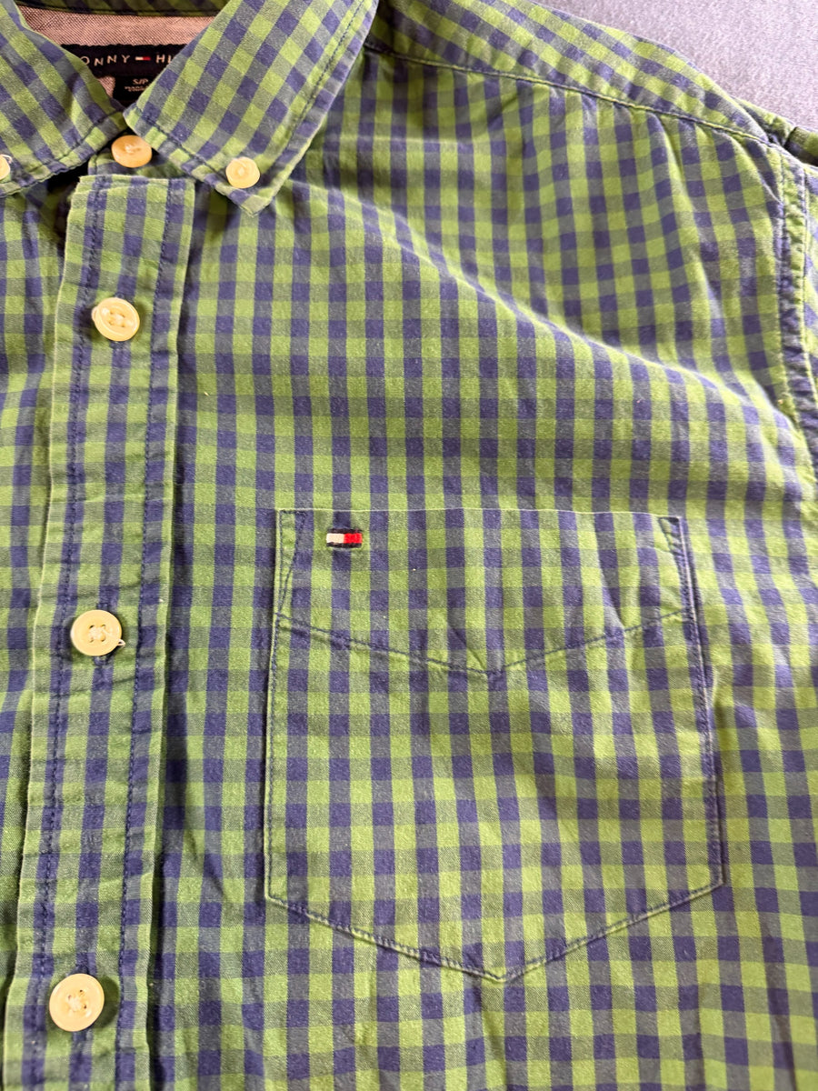 Tommy Hilfiger Blouse groen geruit