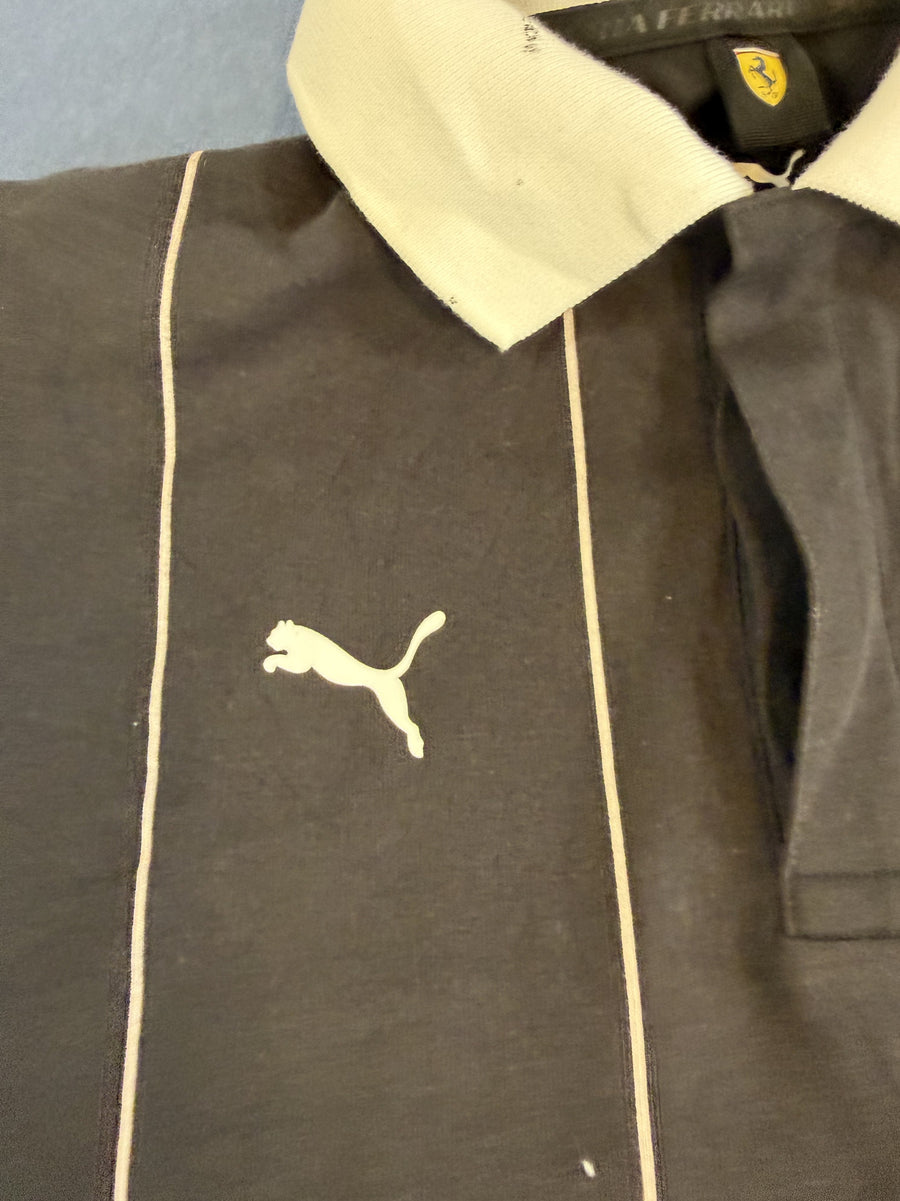 Zwarte Puma Scuderia Ferrari polo (poloshirt) heren, maat S
