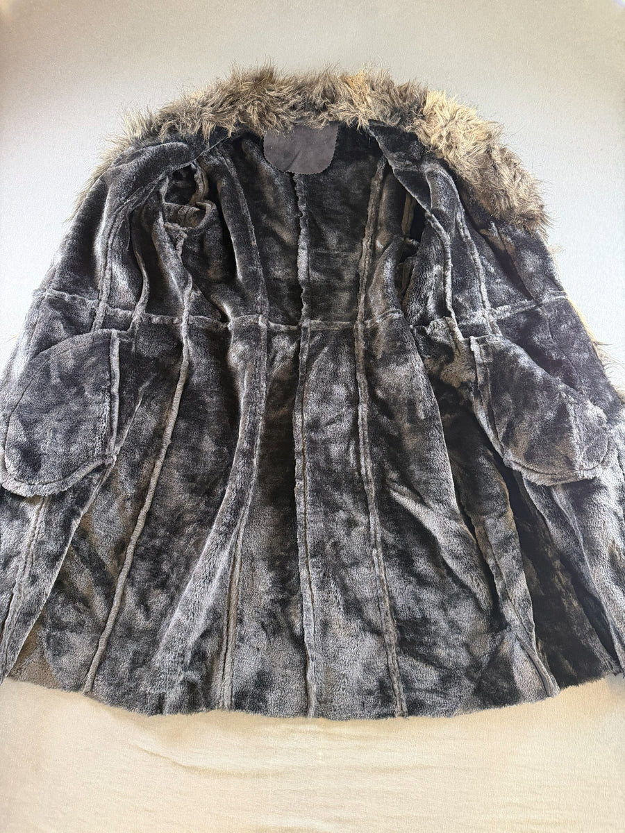 Vintage Dressing Afghaanse jas blauw dames maat S