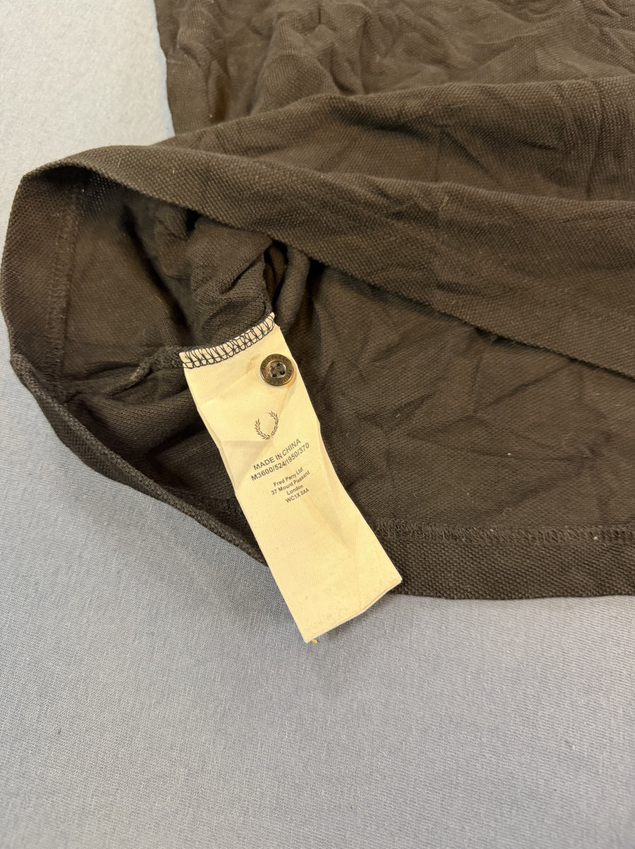 Zwarte Fred Perry twin-tipped polo (poloshirt), maat XL