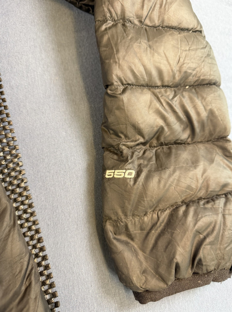 Zwarte donsjas van The North Face (puffer jas), dames maat S, 550 fill
