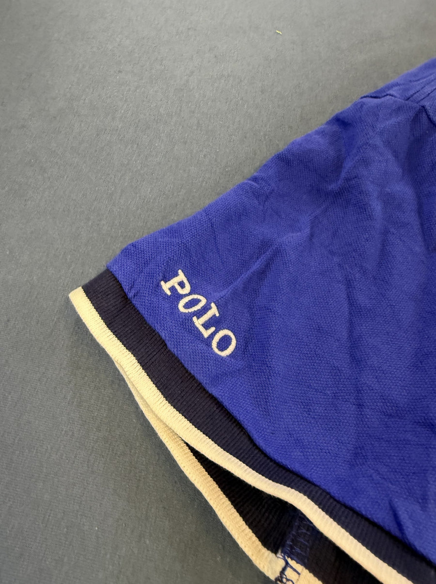 Blauwe piqué polo van Polo Ralph Lauren, maat XL (poloshirt / polohemd), Custom Slim Fit