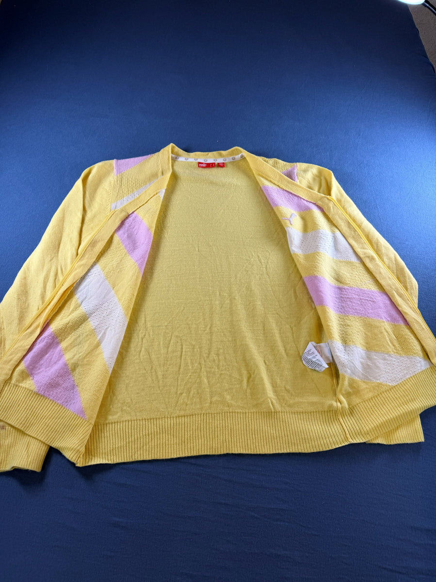 Puma Vest geel gestreept