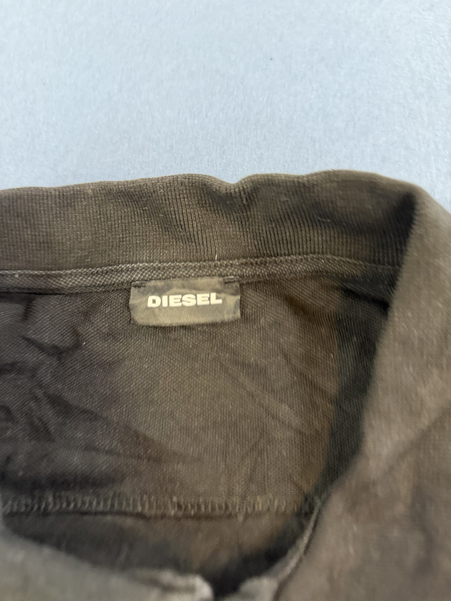 Maat L – zwarte Diesel polo (poloshirt / polohemd)