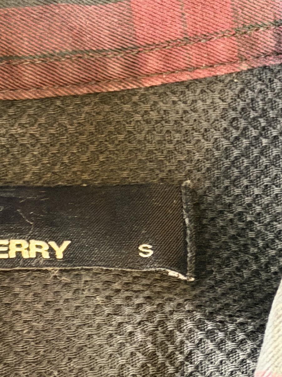 Fred Perry overhemd rood geruit maat S button-down