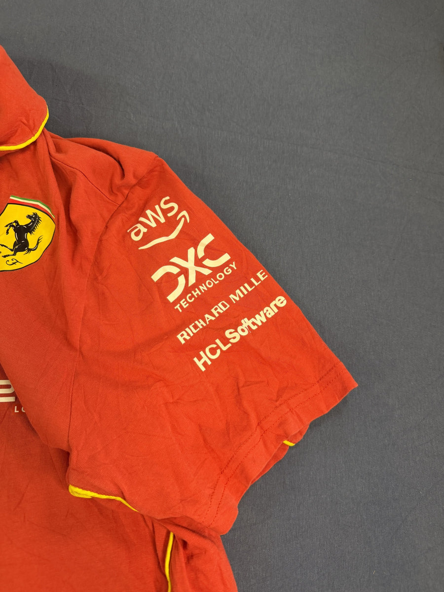 Rood Puma Ferrari polo (F1 teamshirt), maat L