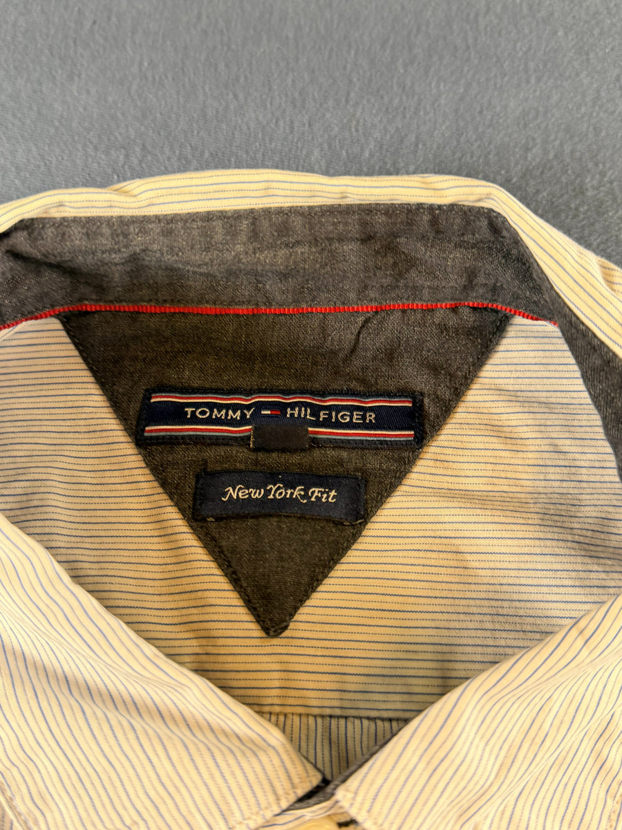 Tommy Hilfiger Blouse blauw gestreept New York Fit
