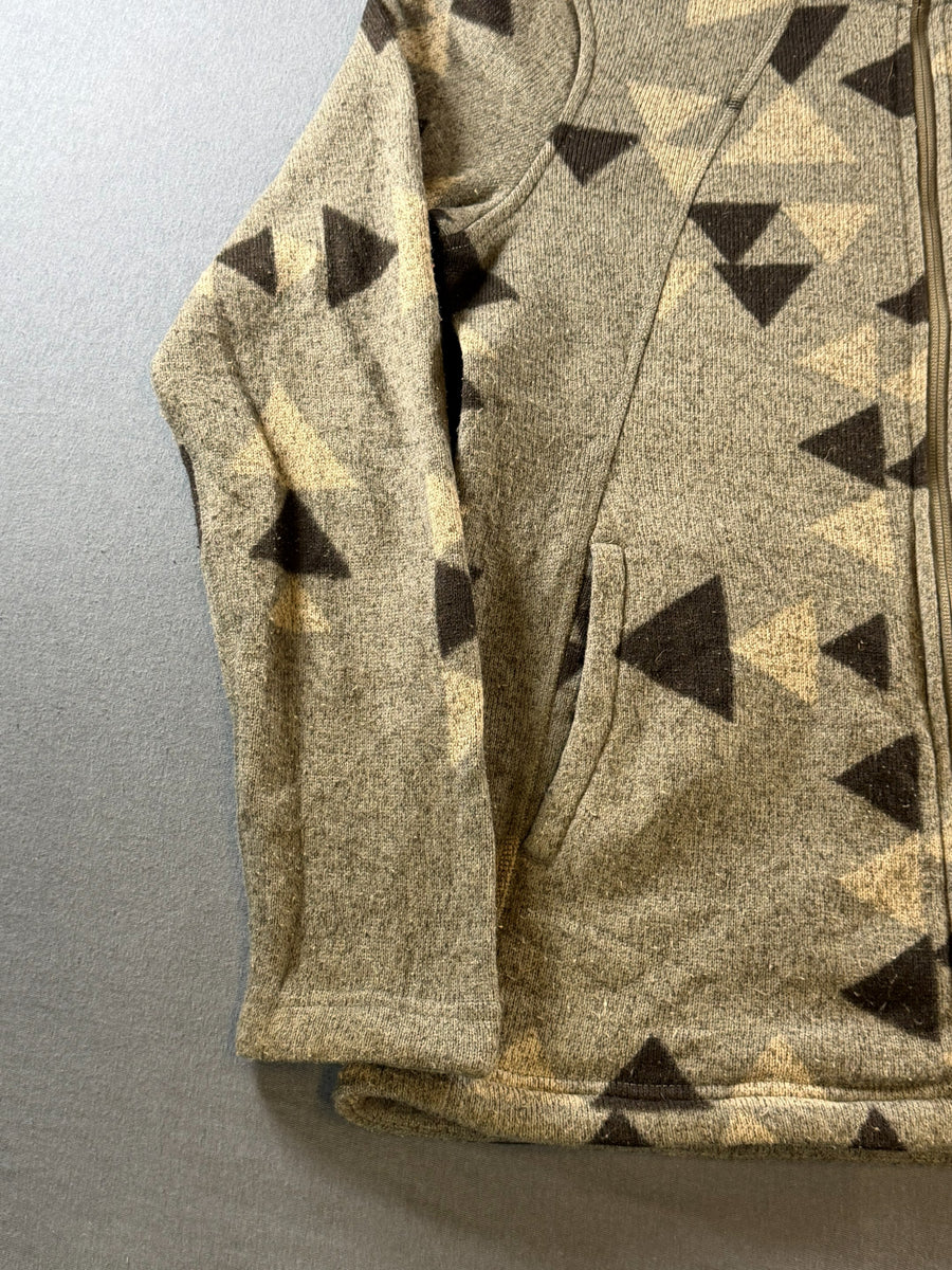 The North Face Fleece vest grijs print