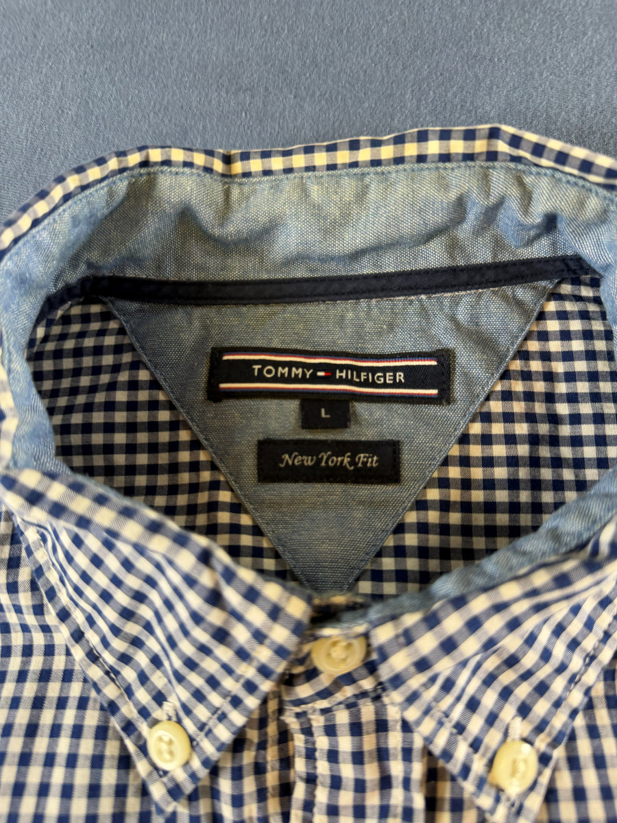 Tommy Hilfiger Blouse blauw geruit