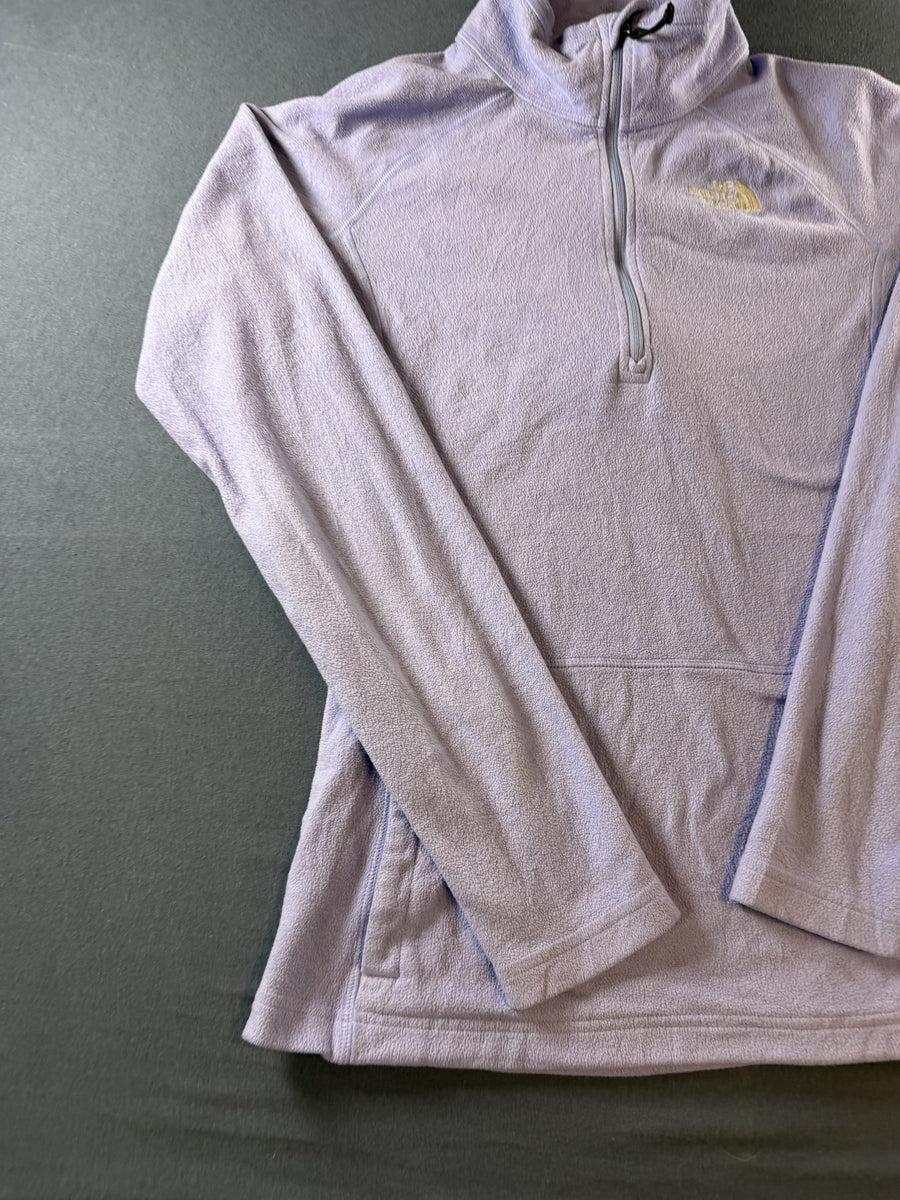 The North Face fleecetrui lila maat S halve rits