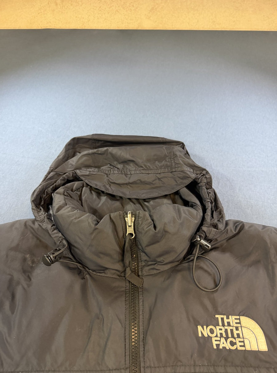 Zwarte donsjas The North Face (gewatteerd winterjack / puffer), maat XL, 700 fill dons