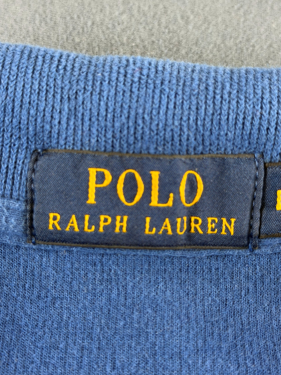 Polo Ralph Lauren trui blauw heren maat L sweater sweatshirt pullover hoodie