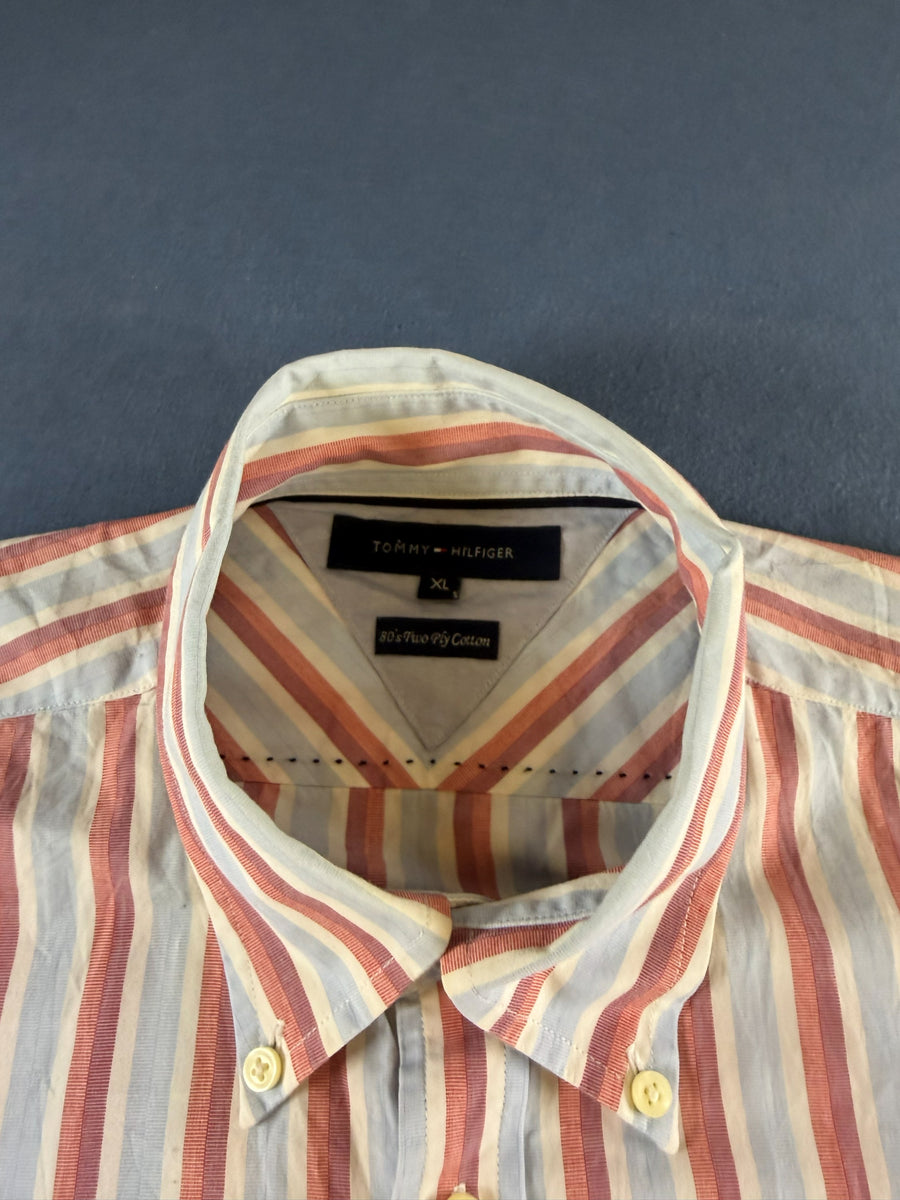 Tommy Hilfiger Blouse paars gestreept