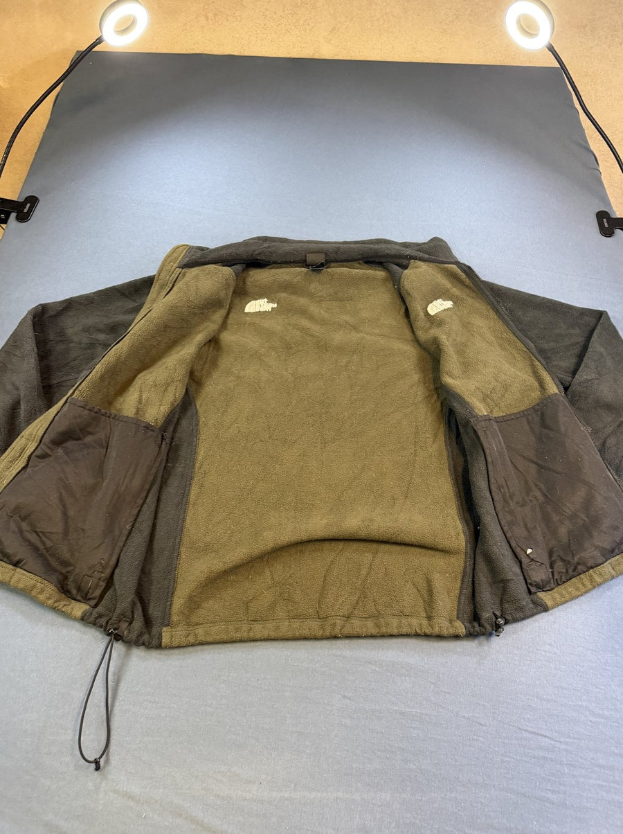 Rood The North Face fleecevest met colourblock mouwen (fleecetrui), maat L