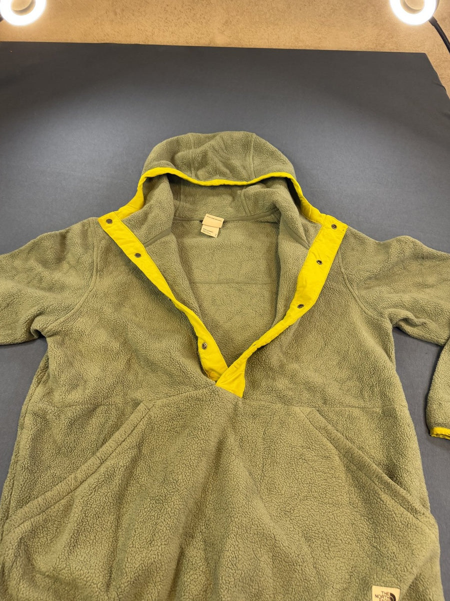 Groen fleecevest van The North Face (sherpa fleecetrui), maat M